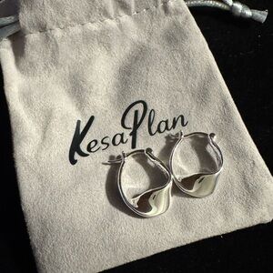 KesaPlan Silver Tone Fashion Hoop Earrings